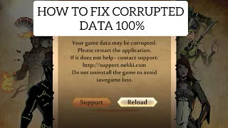 Shadow Fight 2 || How to Fix Corrupted Data || Step by Step