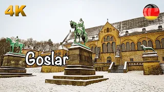 Goslar, Germany, in winter Walking Tour 4K 60fps HDR #goslar