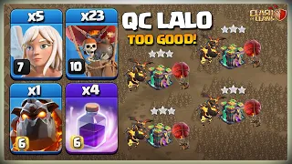 How to use QC LaLo Th14 | Th14 Queen WALK Lavaloon | Best TH14 Attack Strategy Clash of Clans coc