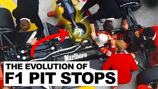 The Spectacular Evolution of F1 Pit Stops
