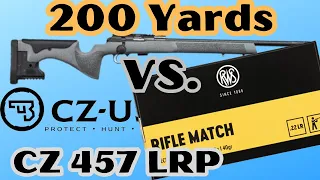 CZ 457 LRP 200 yards with RWS Rifle Match