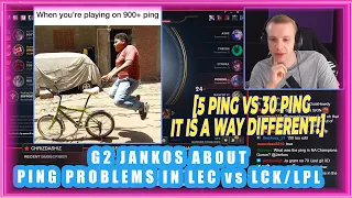 G2 Jankos About Ping Problems in LEC vs LCK/LPL 🤔