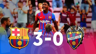 Barcelona vs Levante [3-0], La Liga - ANSU FATI SCORES ON HIS RETURN - Match Review