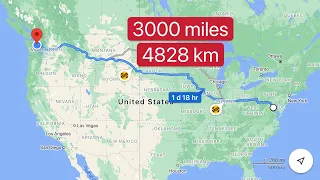 I drove across America from Washington DC to Seattle during Christmas