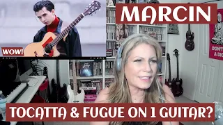 MARCIN Reaction: Toccatta and Fugue {On 1 Guitar Acoustic Fingerstyle} TSEL MARCIN PATRZALEK