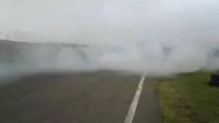 Guilt-Toy doing burnout at Rustavi Race Track Georgia