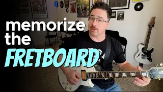 If you don't have your guitar fretboard memorized you need to do this DAILY