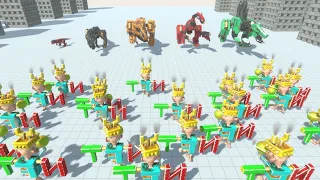 50 Hype Balls vs ALL TEAMS Animal Revolt Battle Simulator