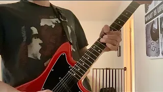 Improvised rock guitar solo in E minor