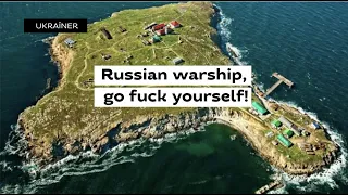 Russian warship? Go fuck yourself! Ukrainian army fight for democracy in Europe