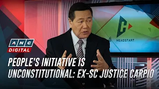 People's Initiative is 'unconstitutional,' says ex-SC justice Carpio