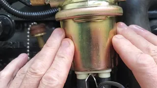 Marine Gasoline Engine Repair, Gas engine electric fuel pump conversion.  (Part 1)