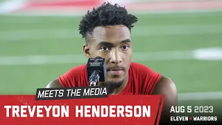 TreVeyon Henderson talks about his expectations for the 2023 season as fall camp opens