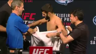 UFC Fight Night Nashville  Official Weigh In - 135 Ibs  Frankie Saenz vs  Sirwan Kakai