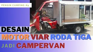 Desain sepeda motor roda tiga VIAR jadi campervan