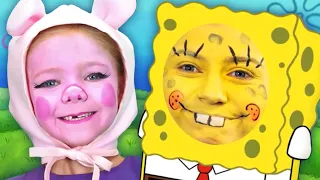 Kids' TV Character Makeup Tutorials! | SpongeBob SquarePants, Peppa Pig | We Love Face Paint