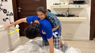 Mahesh babu daughter Sitara Playing with mahesh babu at home | sarkaru vaari paata | telugu edition