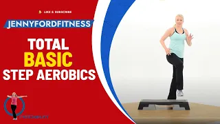 Step Aerobics Fitness Cardio Workout | Basic to Intermediate Step Training | 43 Min | JENNY FORD