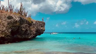 Cliff Jumping at Washington Slagbaai National Park