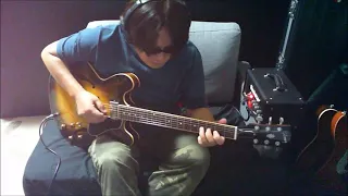 Smooth Slow Blues in A / Gibson ES-335 (No Talking)