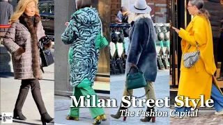 Milan’s Winter Elegance 2024 | Fashion Street Most Chic and  Stylish Look | #winteroutfit2024