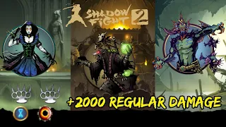 shadow fight 2. +2000 regular damage on tier 2 bosses arkhos and fatym / new chronos set