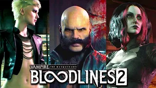 Vampire The Masquerade - Bloodlines 2  : All Clan Introduction Trailers so far 4k upscaled (2019)