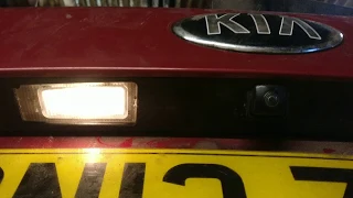 Kia Ceed estate number plate light replacement