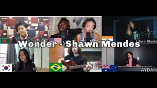 Wonder - Who Sang it better (Bangladesh,USA,South Korea,Brazil,Australia,India) | 🇧🇩 🇺🇸 🇰🇷 🇧🇷 🇦🇺 🇮🇳