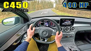 Mercedes C Class W205 C450 AMG POV & 0-100