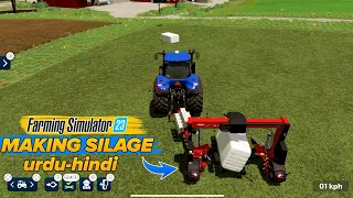 How to make silage bales in farming simulator 23? fs23 Tutorial in hindi urdu