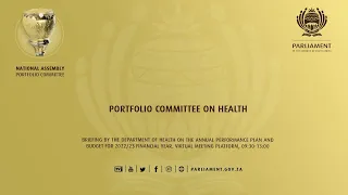 Portfolio Committee on Health, 22nd April 2022