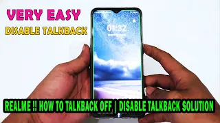 REALME XT [ RMX1921 ] THERE'S A LOT OF PROBLEMS - HOW TO TALKBACK OFF | DISABLE TALKBACK SOLUTION