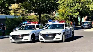 Police Cars Responding Urgently + Police in Action - Montreal #2