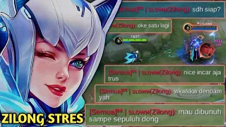 EUDORA MODE PERSONAL! BIKIN ZILONG STRESS, EMOSI,FRUSTASI & KENA MENTAL MATI SELUSIN! MOBILE LEGENDS