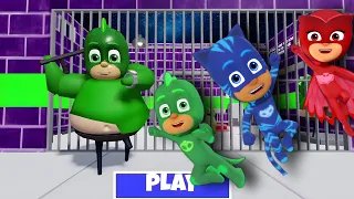 PJ MASK Barry's Prison Run Obby - Roblox!