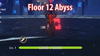 Level 1 Diluc 9 Stars 2.6 Floor 12 Abyss