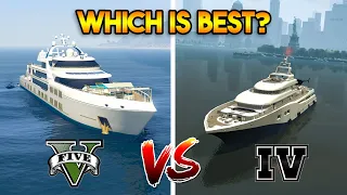 GTA 5 YACHT VS GTA 4 YACHT (WHICH IS BEST? GTA 5 VS GTA 4)