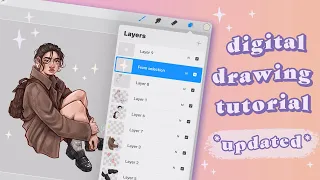 My Current Digital Drawing Process // tutorial from start to finish