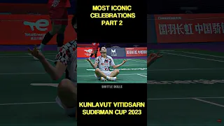 Kunlavut Vitidsarn 🥶🇹🇭 Most Iconic Celebrations Part 2. Source: BWF #badminton #kunlavutvitidsarn
