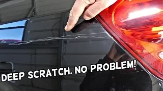 HOW TO REPAIR DEEP CAR PAINT SCRATCH LIKE A PRO