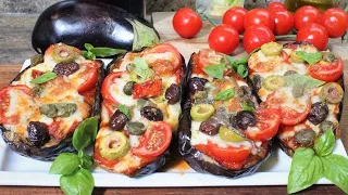 MELANZANE RIPIENE ALLA MEDITERRANEA ricetta melanzane ripiene SENZA CARNE gusto PIZZA