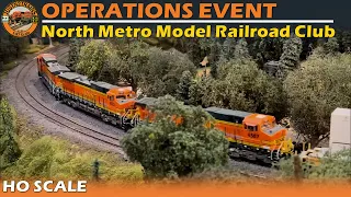 Operations at the North Metro Model Railroad Club (1:87 HO Scale Layout)