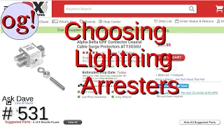 Choosing Lightning Arresters (#531)