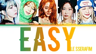 LE SSERAFIM - EASY(Color Coded Lyrics)