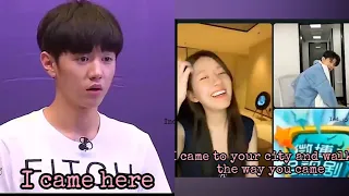 Zhao Lusi singing 'I came here' to tease Chen Zhe yuan😂 original footage at the end😭 [ENG SUB]