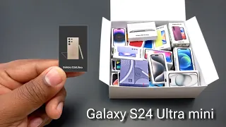 Galaxy S24 ultra with mini S pen minibox unboxing
