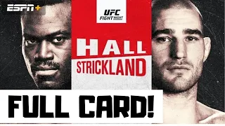 UFC Fight Night Hall vs Strickland Predictions & Full Card Betting Breakdown UFC Vegas 33