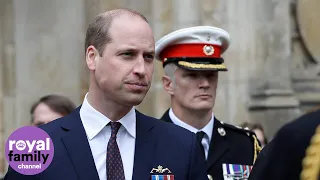 The Duke of Cambridge attends Royal Navy nuclear deterrent service at Westminster Abbey