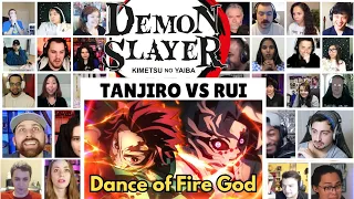 Crazy Reaction to Tanjiro vs Rui Full Fight Reaction Mashup Demon Slayer Season 1 Episode 19